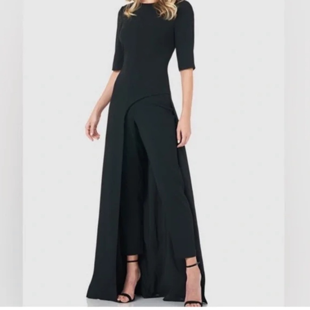 Kay Unger Black High Low Dress